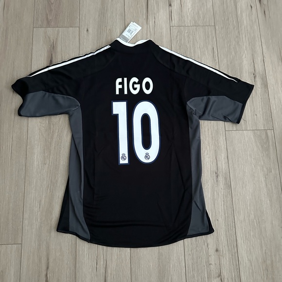 adidas Other - Real Madrid Luis Figo Retro Jersey Black